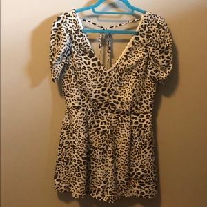 Cheetah/Leopard Romper New